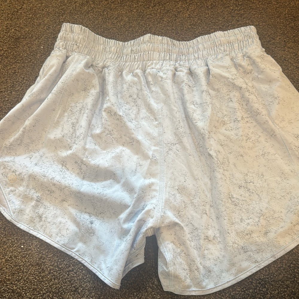 LULULEMON athletica Light blue and gray patterned Athletic Shorts - Picture 6 of 7